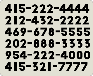 repeating numbers